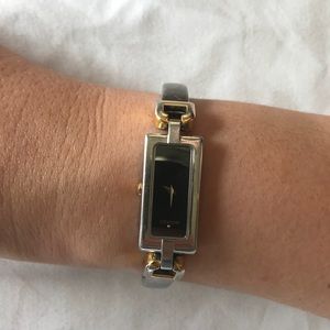 Movado blue quartz watch. Fair condition